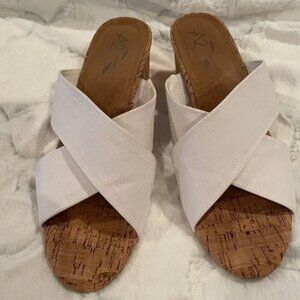 Aerosoles A2 - White Slip-on Sandal - 10